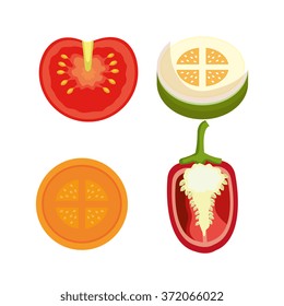 Healthy food graphic