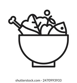 Healthy Food Icon Showcasing Nutritious and Wholesome Meal Options