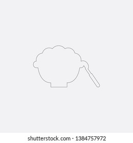 healthy food icon sign signifier vector