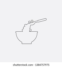 healthy food icon sign signifier vector