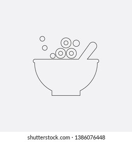 healthy food icon sign signifier vector