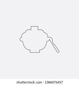 healthy food icon sign signifier vector