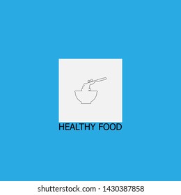 healthy food icon sign signifier vector