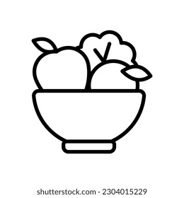 healthy food icon, healthy food simple vector icon