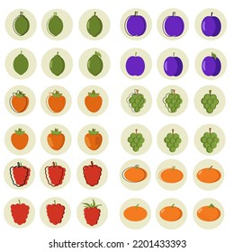 Healthy food icon in vector style 
