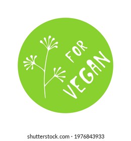 Healthy food icon,round label.Logo for natural products,for vegetarian food. Packaging emblem.Organic bio nutrition, non-GMO.Isolated. Vector illustration.
