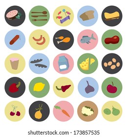 healthy food icons