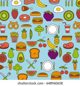 healthy food illustration