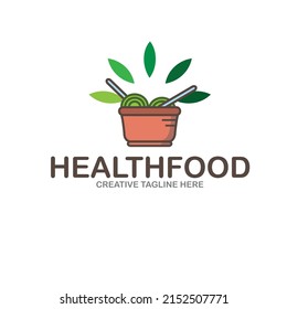 healthy food, an illustration of logo food