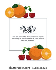 Healthy food infographic