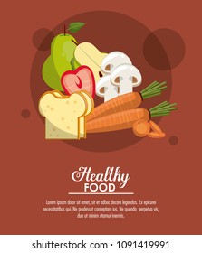 Healthy food infographic