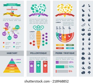 Healthy Food Infographic Template.