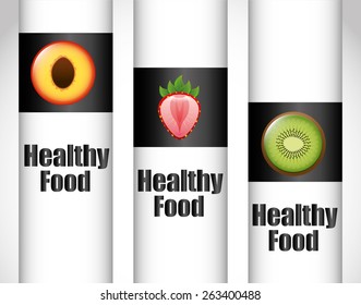healthy food infographics design, vector illustration eps10 graphic 