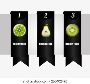healthy food infographics design, vector illustration eps10 graphic 