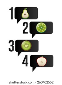 healthy food infographics design, vector illustration eps10 graphic 