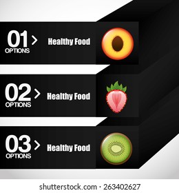 healthy food infographics design, vector illustration eps10 graphic 