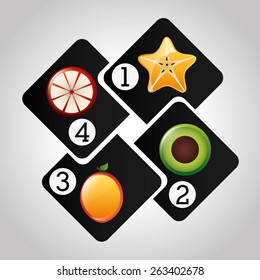 healthy food infographics design, vector illustration eps10 graphic 