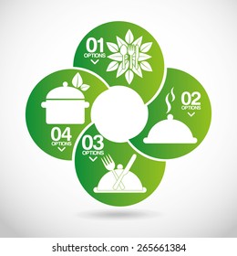 healthy food infographics design, vector illustration eps10 graphic 