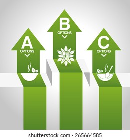 healthy food infographics design, vector illustration eps10 graphic 