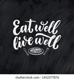 Healthy food lettering for banner design. Organic nutrition eco product. Vector illustration