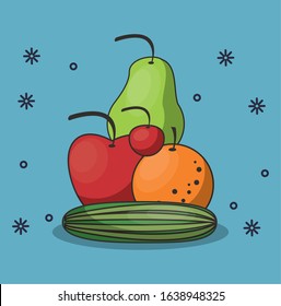 healthy food life style icons vector illustration design