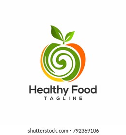 Healthy food logo