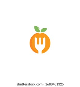 Healthy food logo design. Diet and weight loss concept.	