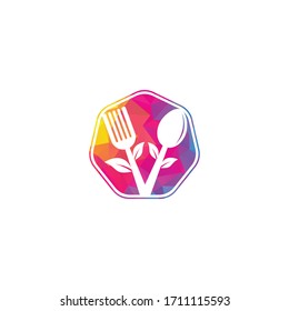 Healthy Food Logo design. Organic Food Logo