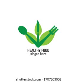 Healthy Food Logo Design Template
