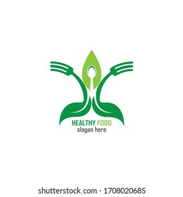 Healthy Food Logo Design Template
