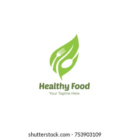 Healthy Food Logo Design Template