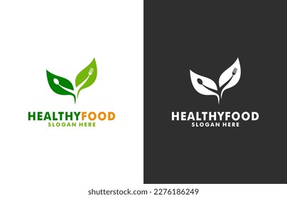 Healthy Food Logo design vector Template