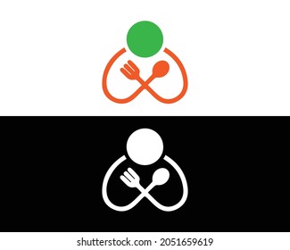 Healthy Food Logo And Icon Design Vector Template.	