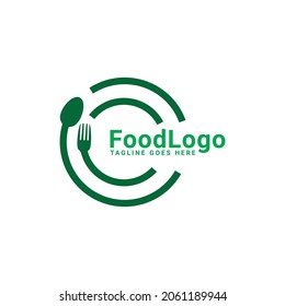 Healthy food logo icon vector template.