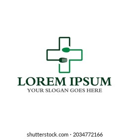 healthy food logo , medical logo