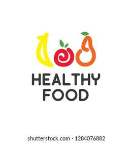 Healthy Food Logo Template