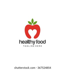 Healthy Food Logo Template 