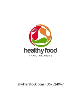 Healthy Food Logo Template 