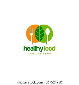 Healthy Food Logo Template 