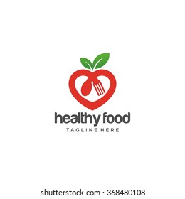 Healthy Food Logo Template