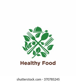 Healthy Food Logo Template