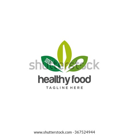 Healthy Food Logo Template 