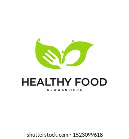 Healthy Food Logo Template - vector