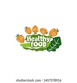 Healthy Food Logo Vector Template 