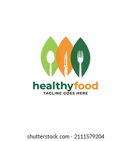 Healthy Food Logo vector Template.