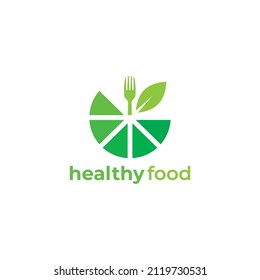 Healthy Food Logo vector Template. 
