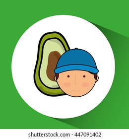 healthy food organic product isolated icon design, vector illustration  graphic 
