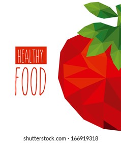 healthy food over white background vector illustration