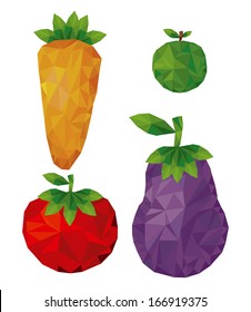 healthy food over white background vector illustration