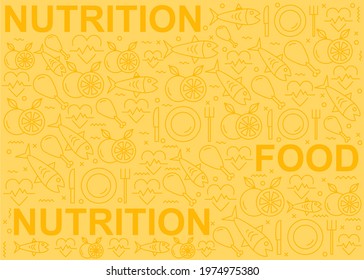 Healthy food pattern design. Easy to edit with vector file. Can use for your creative content.  Especially about safety food day campaign in this june.